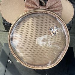 Loungefly disney Minnie ears pin colorful rise gold backpack