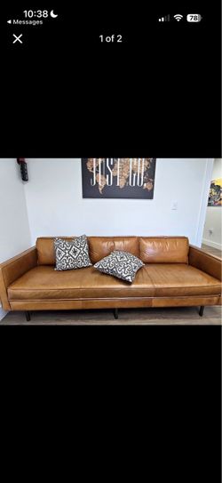 Axel Leather Sofa - West Elm