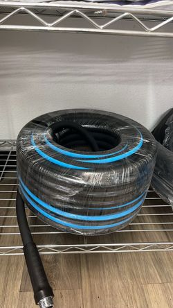 Garden Hose 100 ft x 5/8", Flexible Heavy Duty Water Hose with 360° Swivel Handle, Durable & Leak-Resistant, Lightweight