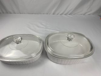 Set of 2 Oval Baking Dishes with Lids
