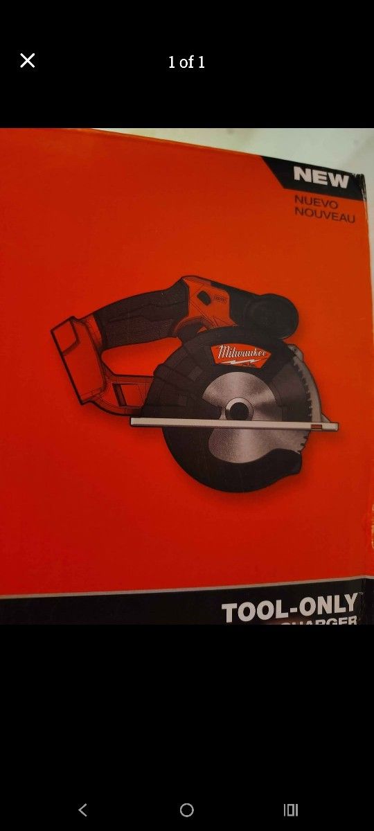 Milwaukee Fuel 5 3/8 Metal Cutting Saw Tool Only