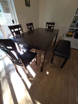 Ashley Furniture Bennox 6-Piece Dining Set – $245 OBO