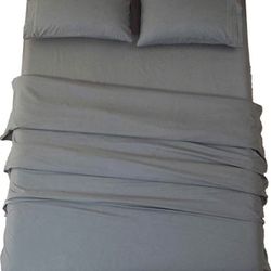 Bed Sheet Set Super Soft Microfiber 1800 Thread Queen