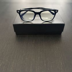 Black chrome Hearts glasses