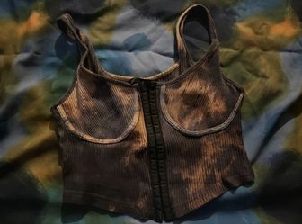 Rust Brown And Orange Top