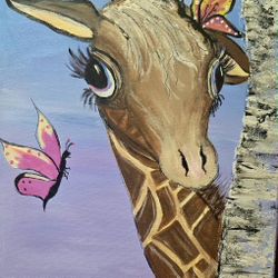 Ginger The Giraffe PAINTING