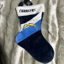 NEW LA Chargers NFL Plush Christmas Stocking (With Tags!)