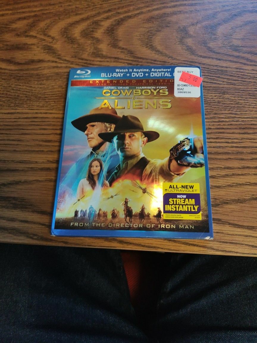 Blue Ray DVD Movie. Cowboys And Aliens. I'm In Tacoma WA #73