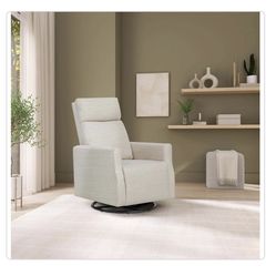 Beige Oliver swivel glider