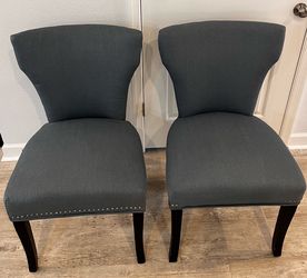 Like New blue grayish color chairs