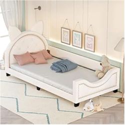Twin Size Wood Platform Bed / 2 available