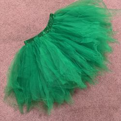 New green tutu tulle skirt costume cosplay short festival rave ballet outfit 