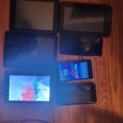 Cellphones And Tablet Lot Of 6