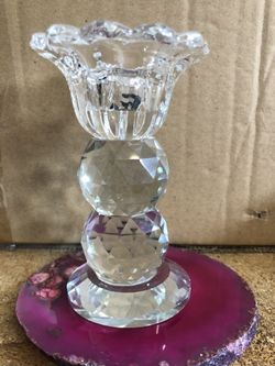 Cristal candle holder