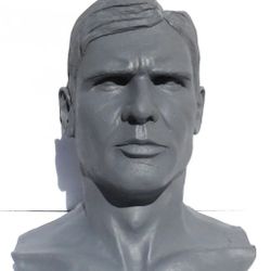 Life Size 1:1 Resin Indiana Jones Bust Harrison Ford Prop