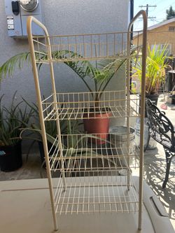 4-Tier Wire Storage Rack / Pantry Organizer – White