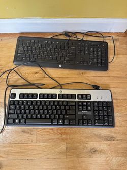 HP Full-Size Wired USB Keyboards - Set of 2