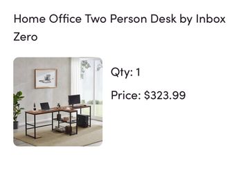 Two person desk