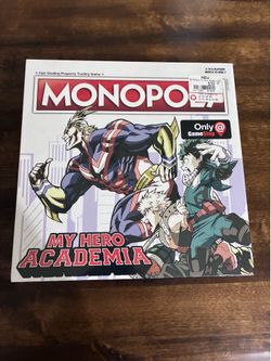 New/Sealed - 2019 Monopoly My Hero Academia / GameStop Exclusive