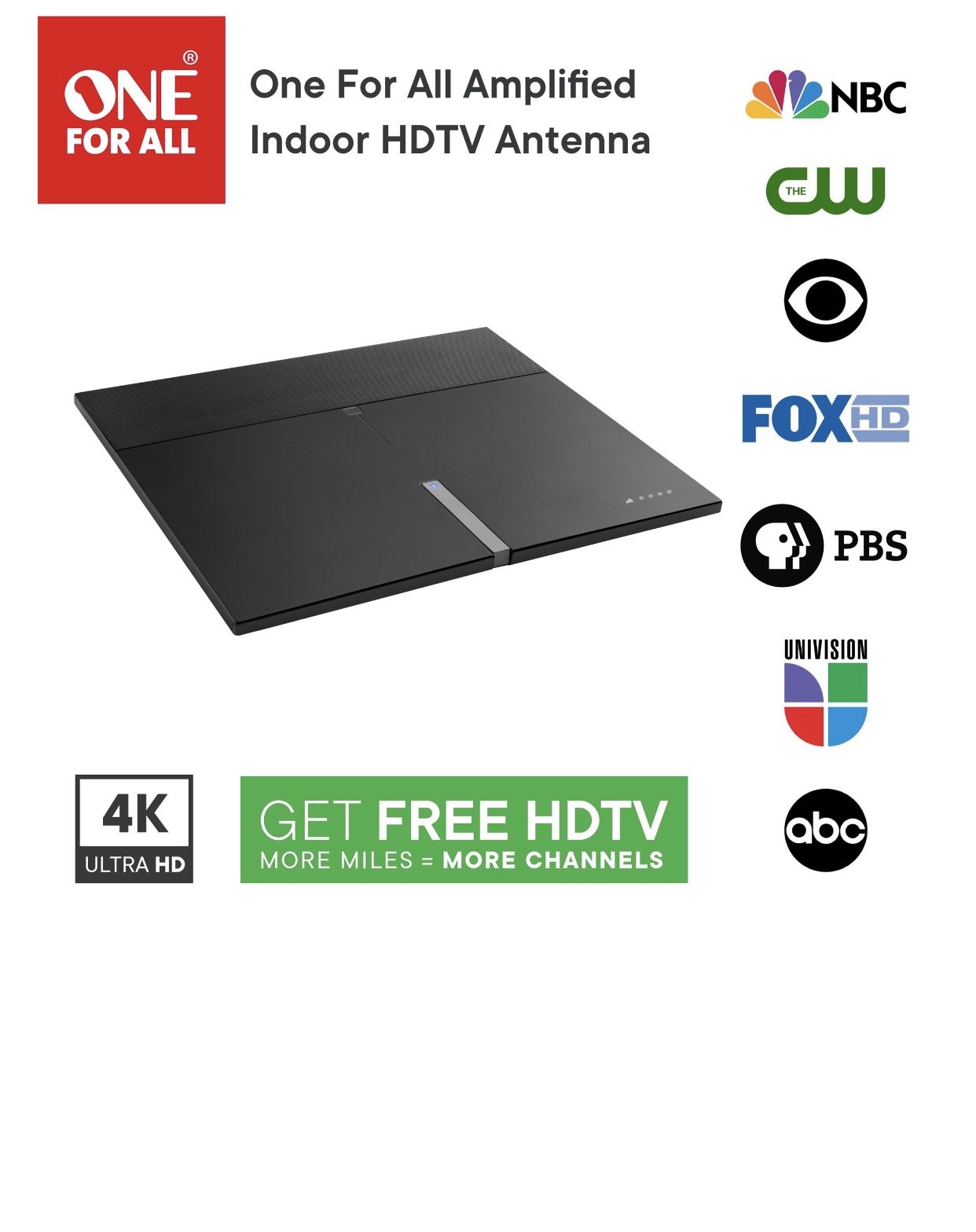 Indoor smart TV antenna