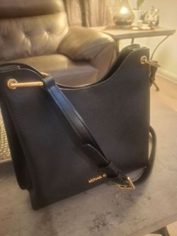 Michael Kors Black Leather Crossbody Bag