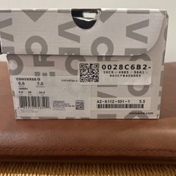 CDG Converse Size 7.5 Women 