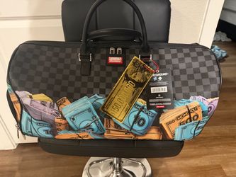 Sprayground x Monopoly Money Duffle Bag