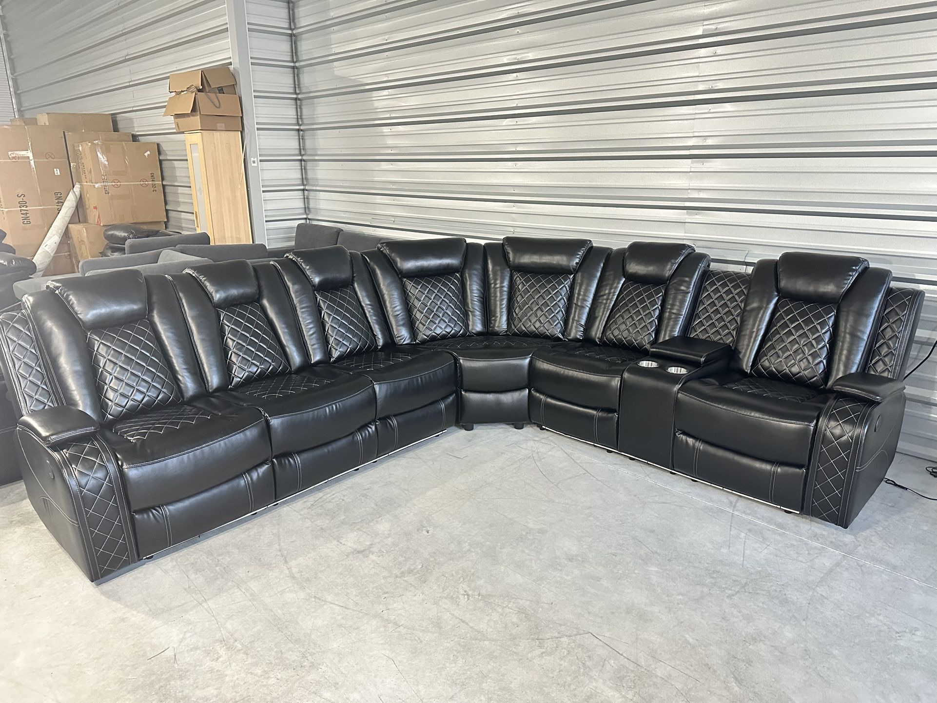 Brand New Power Reclining Sectional Couch