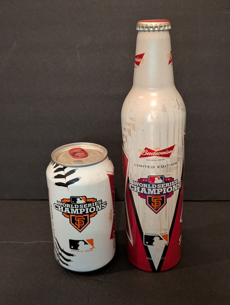 2012 World Series Champ Limited Edition Budweiser Can / Bottle - SF Giants