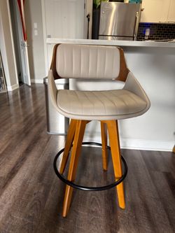 Mid-Century Modern Bar Stools Set of 2