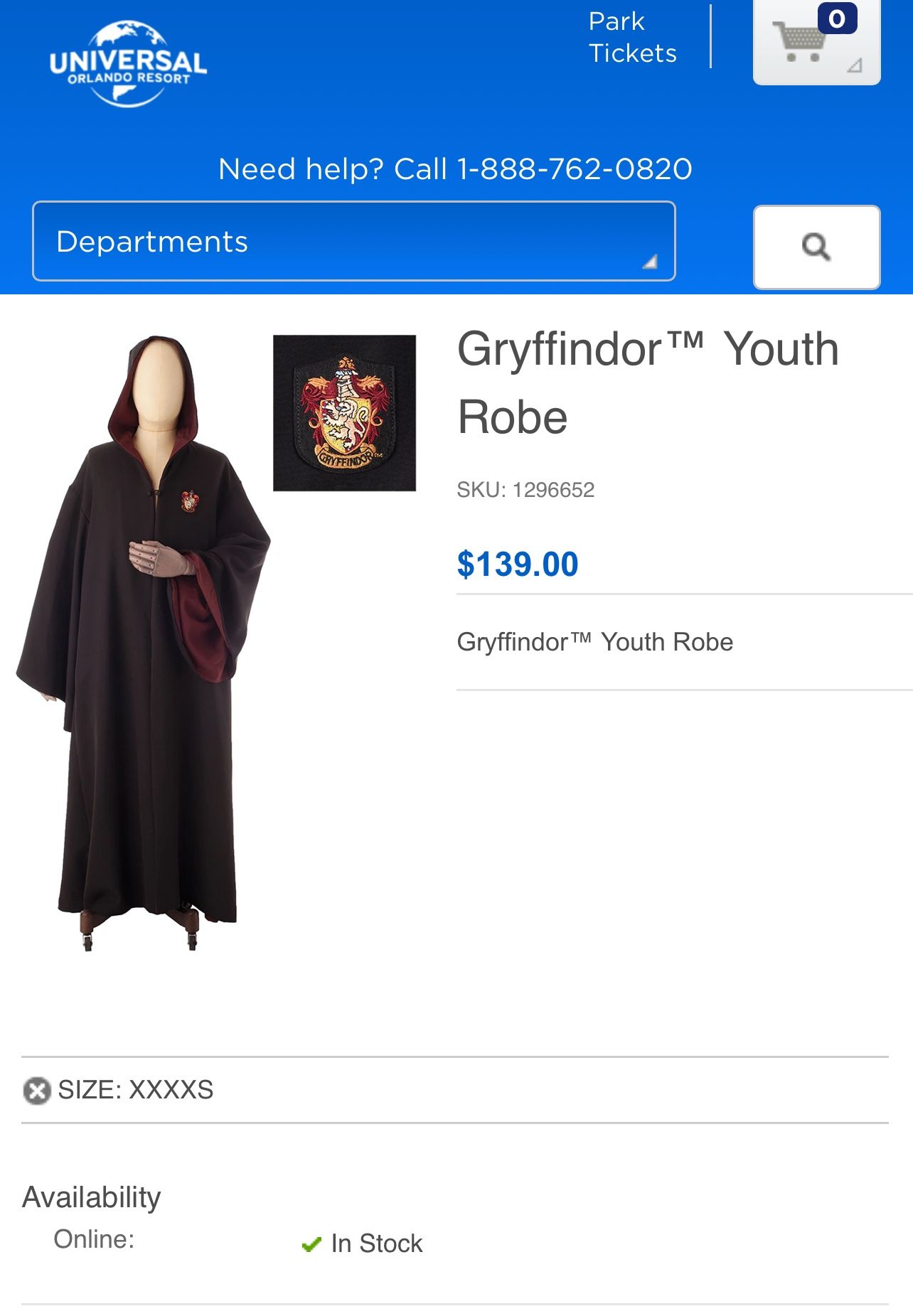 Universal Studios Harry Potter Costume