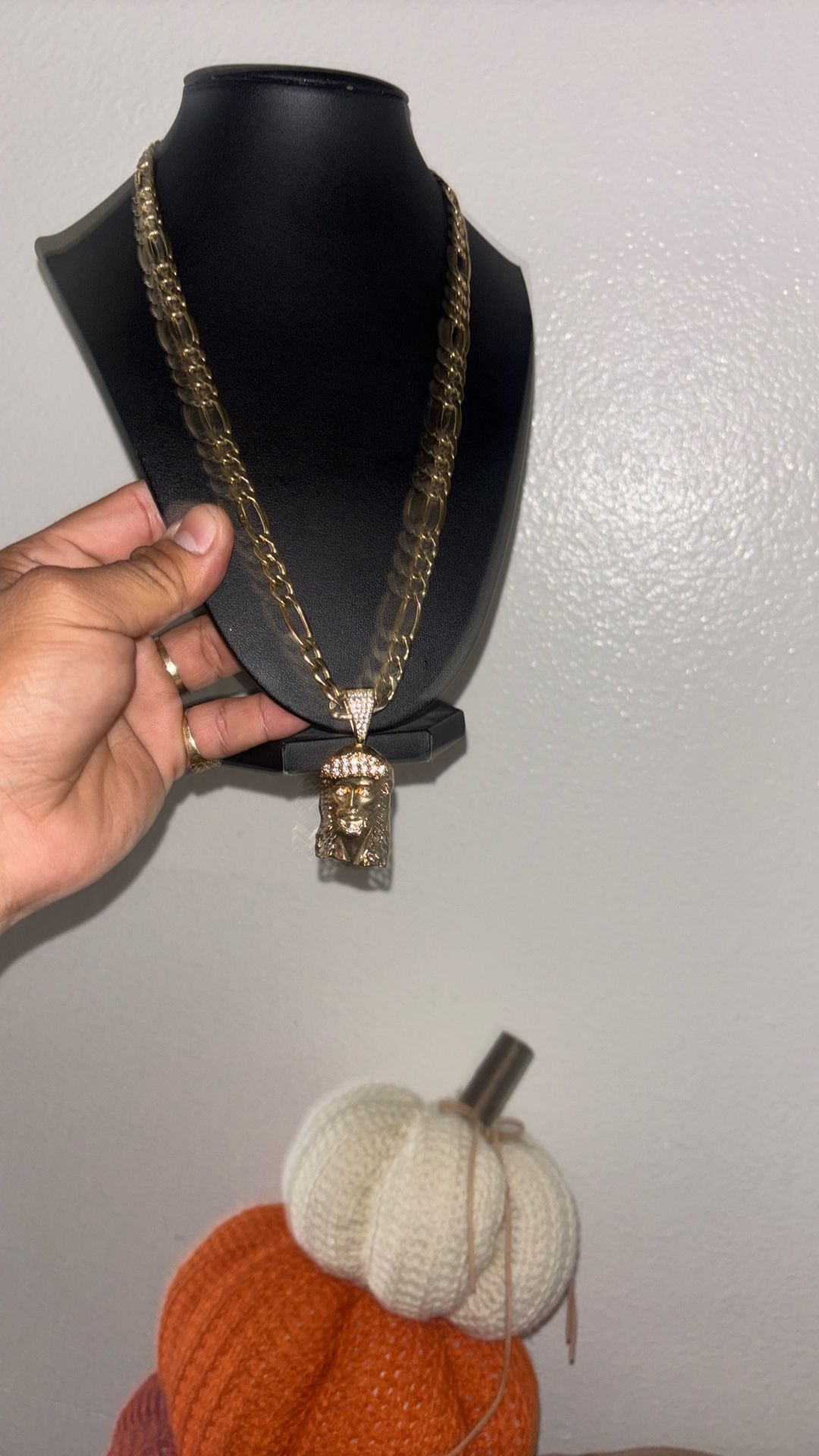 Gold Jesus Pendant