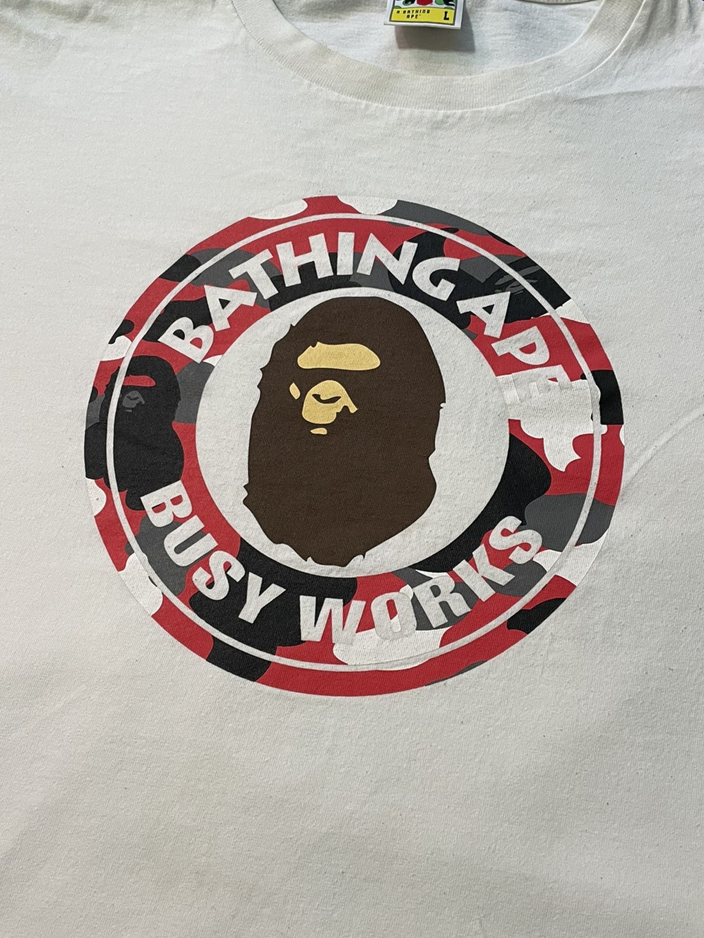 Bape Busy works Tshirt (Large) (bathing ape)