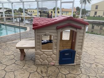 Outside playhouse