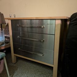 Industrial Steel + Wood Cabinet | Kitchen Island / Tool Chest / Storage
