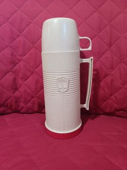 Vintage 1960 to 1970 plastic thermos vacuum bottle
