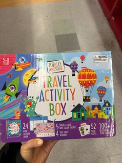NEW travel activity box for 5-8 yrs