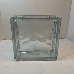 Decor Accent Hollow Glass Block 8x8X3" Vase Enclosure