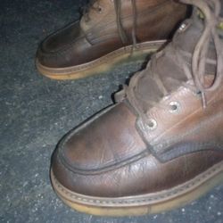Wolverine Moc Toe Leather Work Boots Size 10