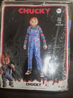 Chucky Child Halloween Costume Size L/G 10-12