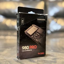Samsung 980 PRO 1TB Gen 4 m.2 2280 NVMe 7K MB read for laptop desktop or compatible devices 