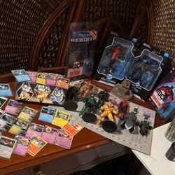 Dc Multiverse And Pokemon Spider-Man Transformers Bundle.  Make Me A Offer.  Everything Must GO     Pick Up Only.    