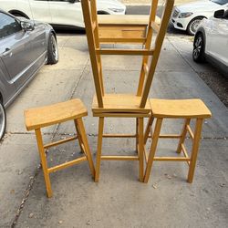 Farmhouse Counter Height Backless Bar Stools