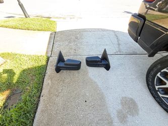 Pair of Black Side View Mirrors F150