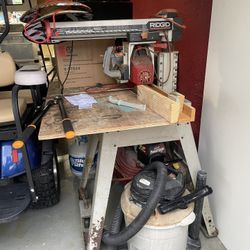 Rigid Table Saw Plus Table Router