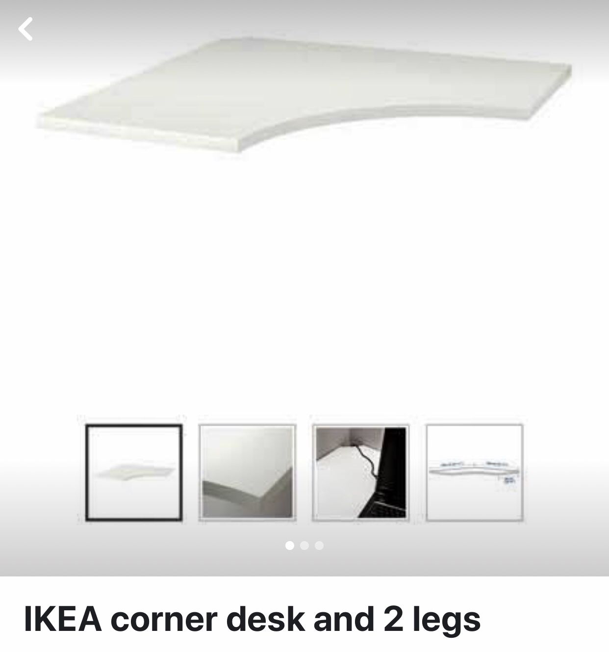 IKEA corner desk and 2 legs