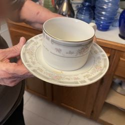 Porceline dish set serves 8 plus completer pieces