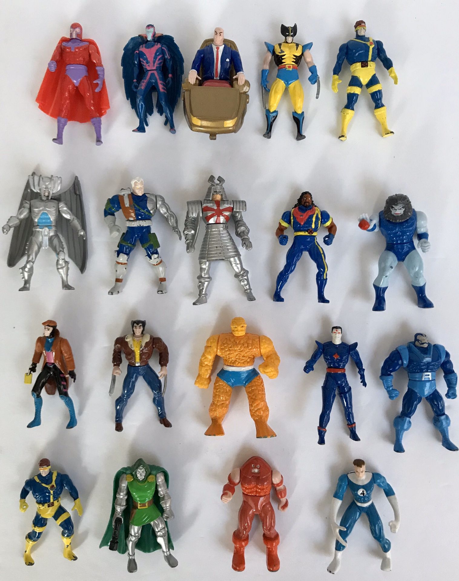 Toy Biz 1990’s Marvel heavy metal X-Men Mutant die-cast action figures