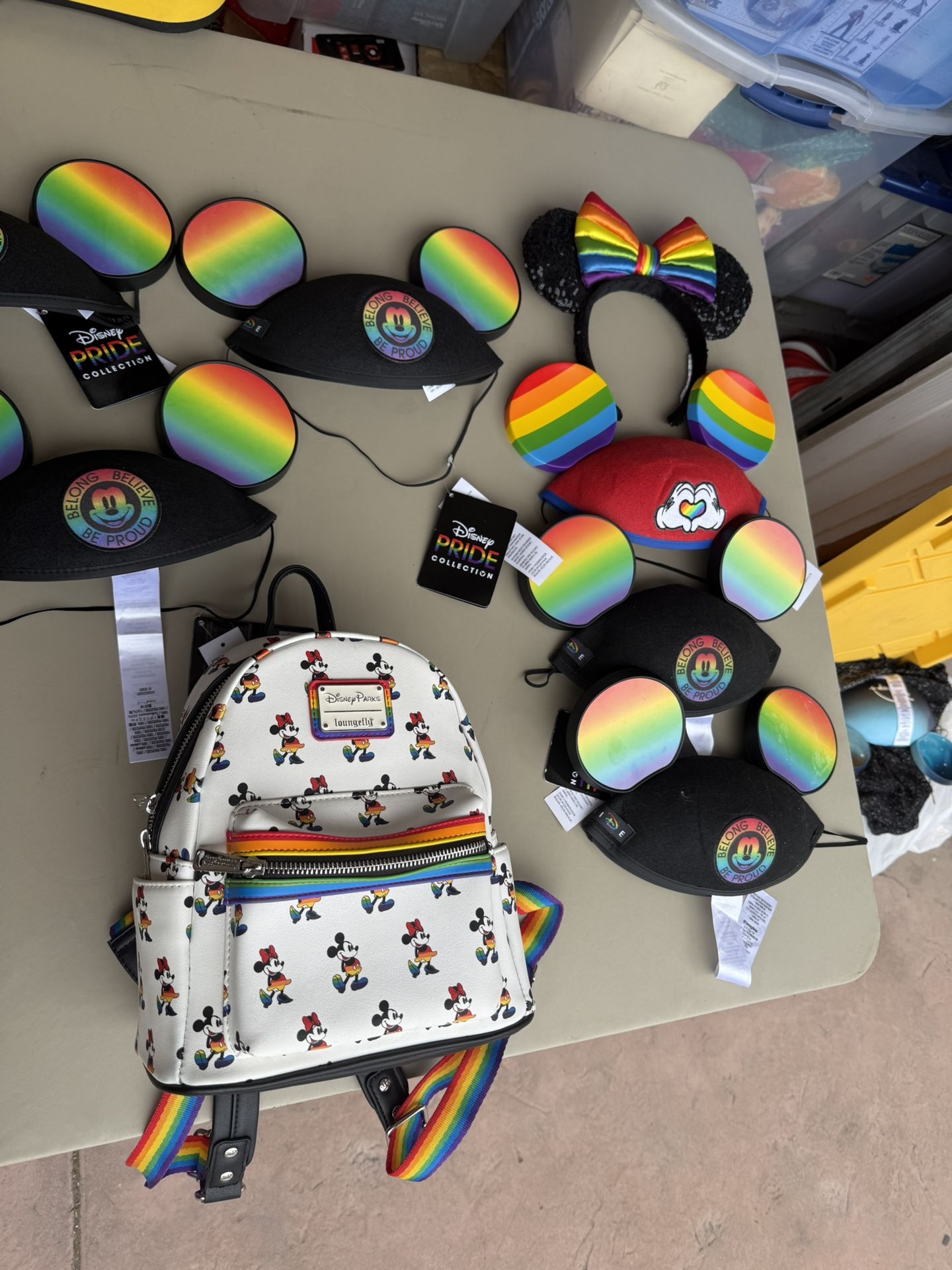 Mickey Mouse Ears And Minni Back Pack Ask For Prices