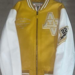 Men’s Avirex Leather Varsity Jacket “Wildcats” 2XL 